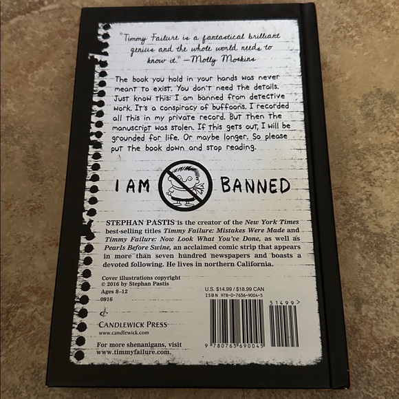 Timmy Failure: The Book You're Not Supposed to Have Book 5 Hardcover - Picture 2 of 3